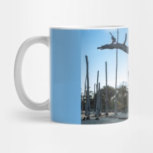 Driftwood Beach Statues Mug